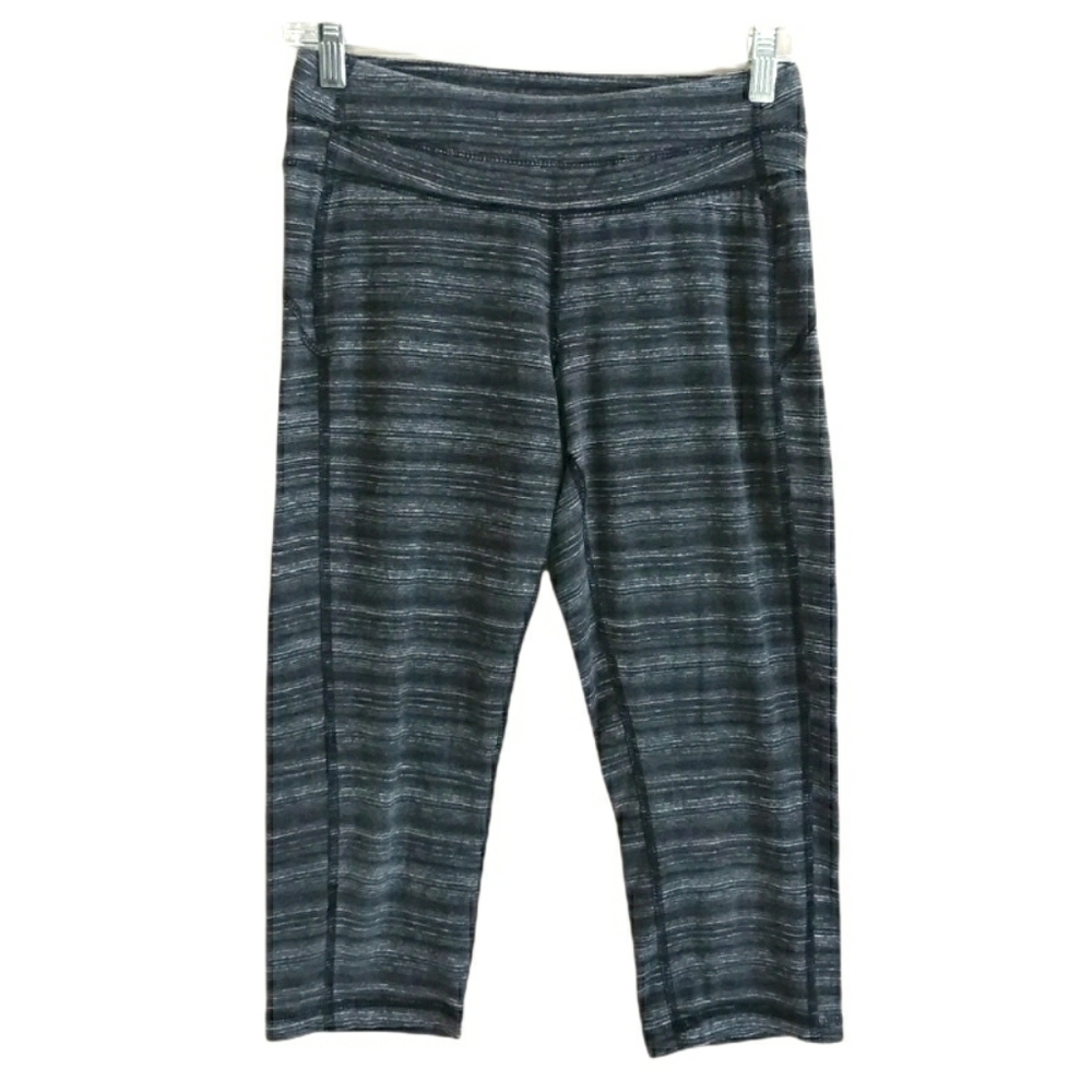 Tek Gear Women's Gray Space-dye Cropped Athletic Leggings